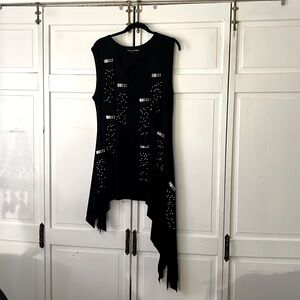 Rock N Karma tunic sleeveless beaded fringe